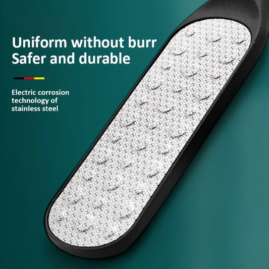Stainless steel foot file for smooth feet callus remover